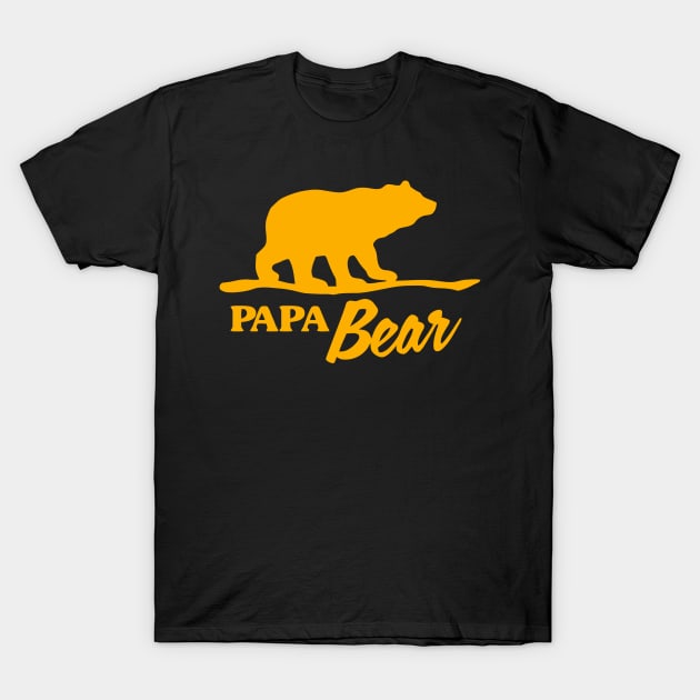 Papa Bear T-Shirt by Ramateeshop